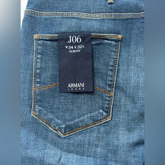 Armani Jeans Dark Blue Skinny Fit - Picture 2 of 9